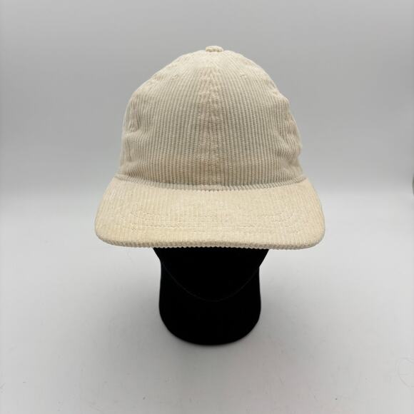 Big Bud Press Cream Corduroy Adjustable Hat Baseball Cap - Picture 1 of 10